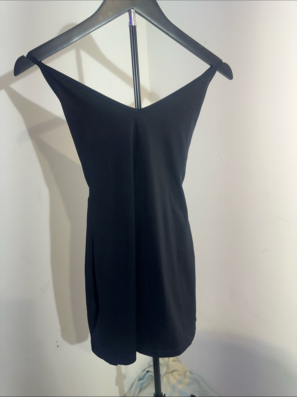 Garage Black One-Shoulder Mini Dress